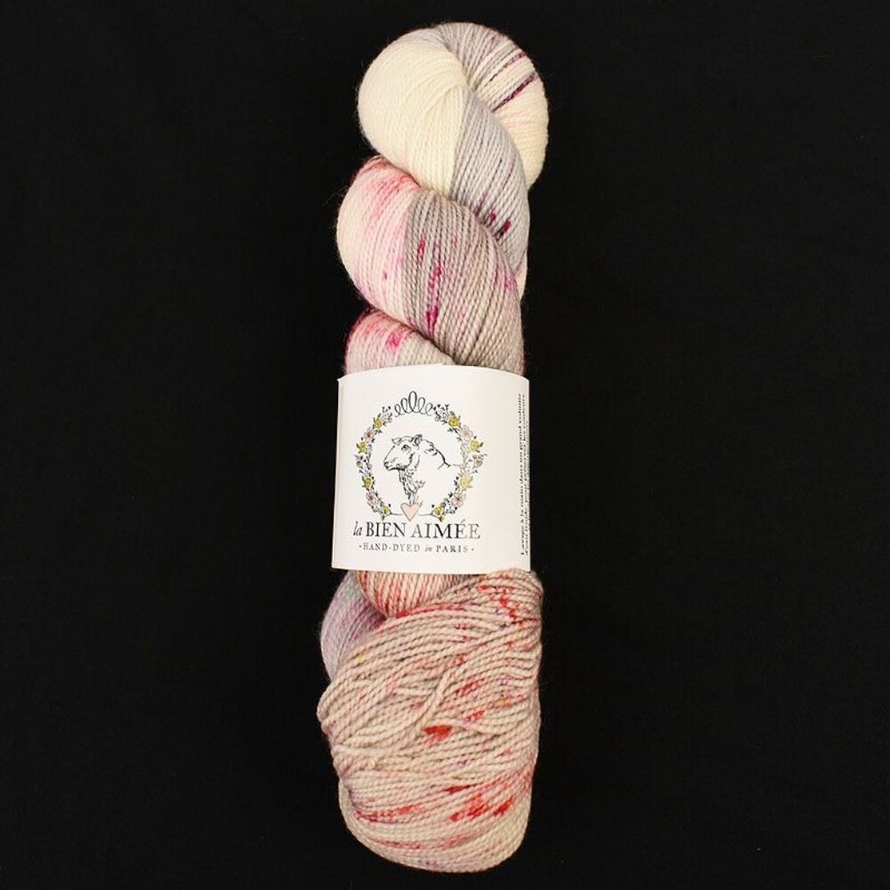 La Bien Aimée Bouncy Merino Yarn Superwash Merino Nylon Blend Color Puffle